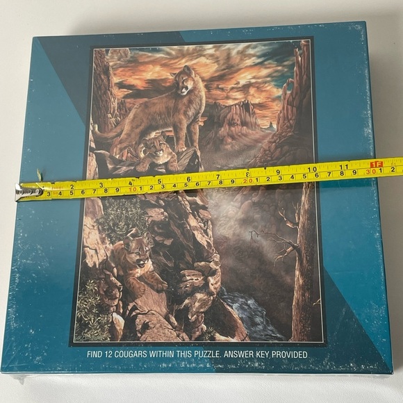 Cougar Cliffs 1000pcs Jigsaw Puzzle Art by Steven Michael Gardner Made in USA - Picture 7 of 7